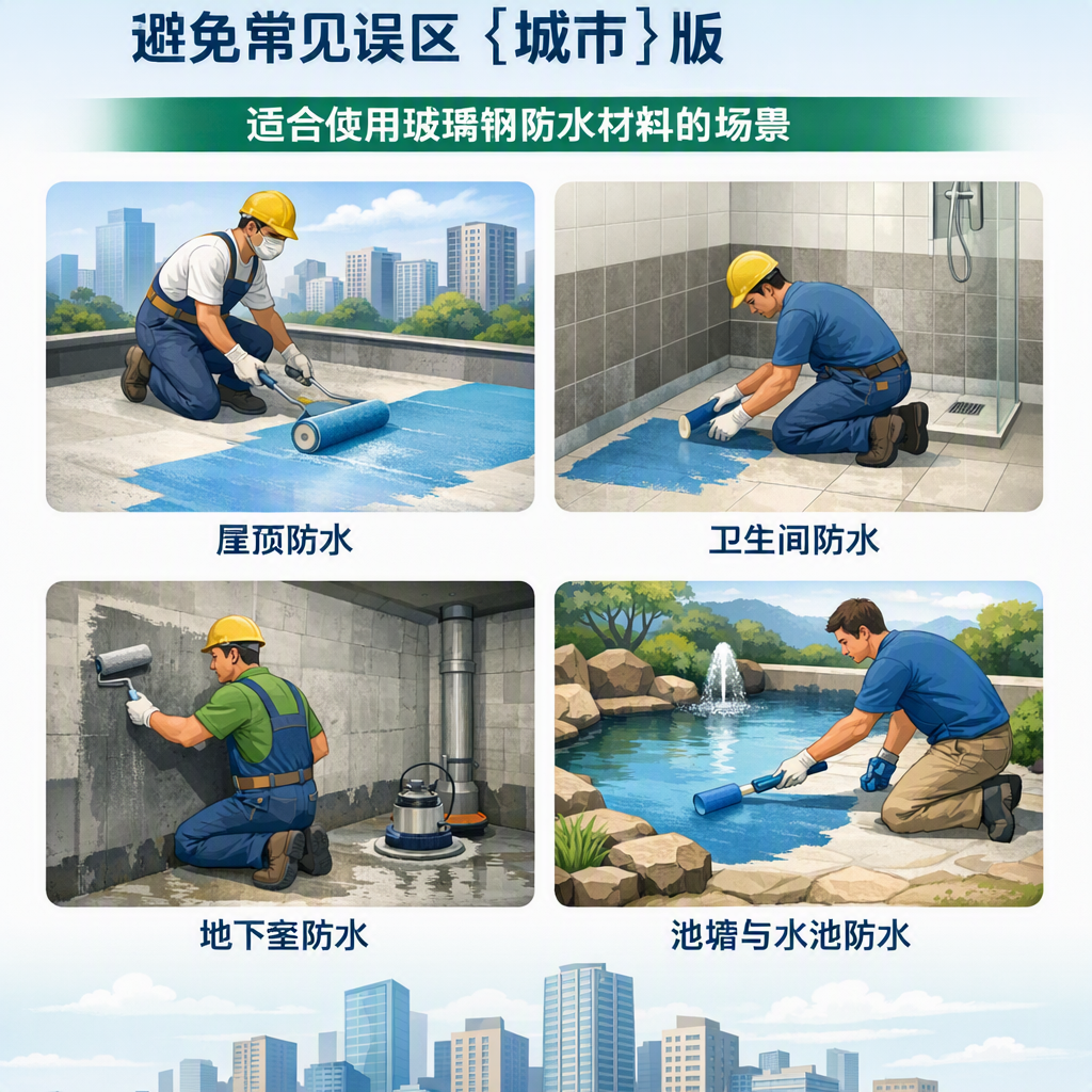 玻璃钢防水材料施工注意事项,避免常见误区 贵港 版