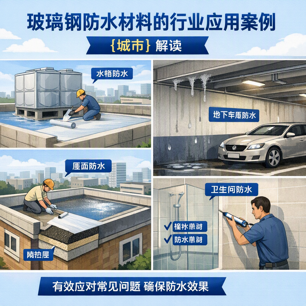 玻璃钢防水材料的行业应用案例,贵港解读
