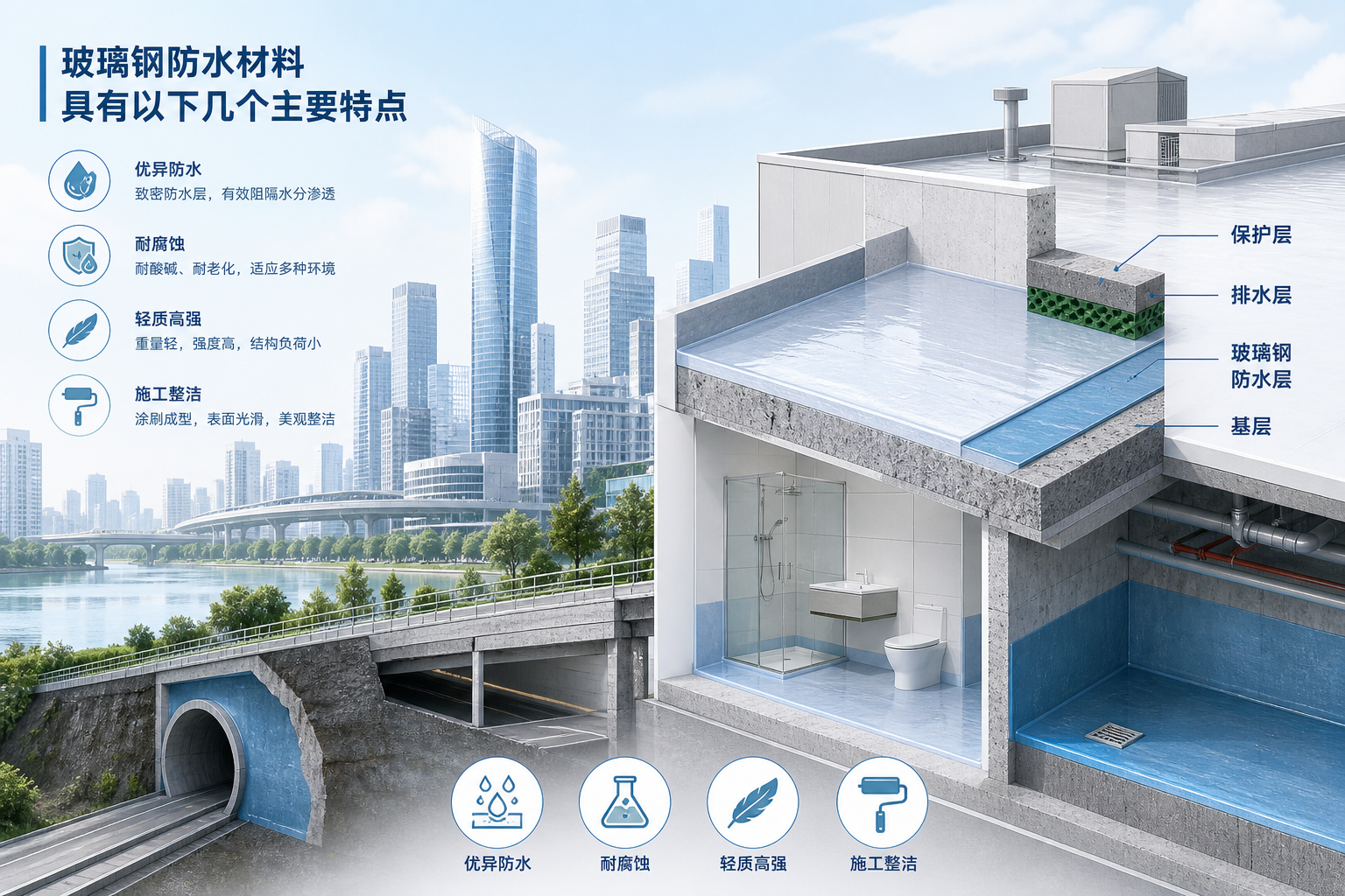 2023年玻璃钢防水材料市场趋势分析,关注 贵港 发展